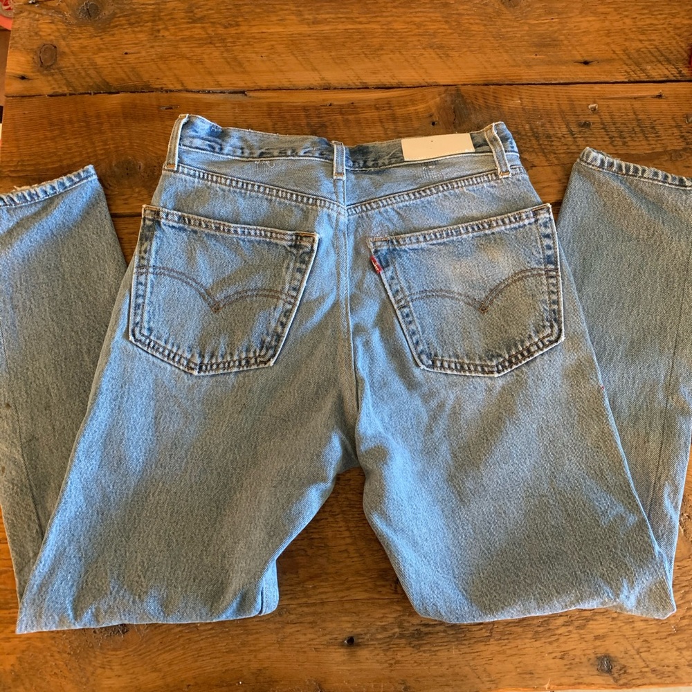 Re/done High Rise Ankle Crop Reconstructed Levi’s